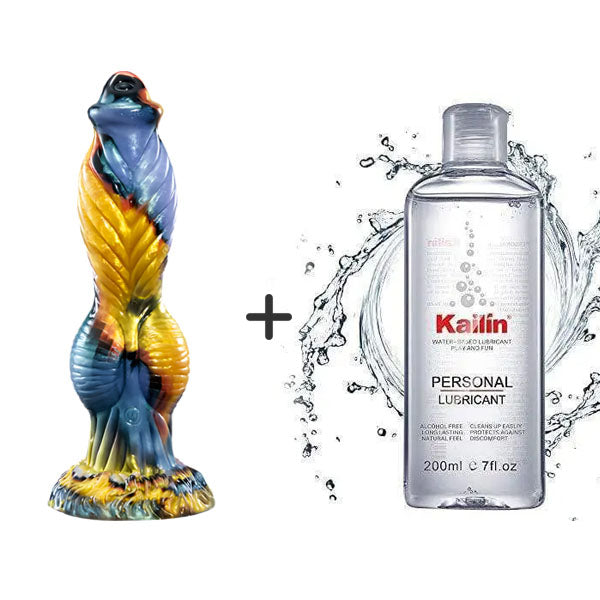 Phoenix Animal Texture 7 Thrusting Vibrating Big Sucker Monster Dildo 10.23 Inch