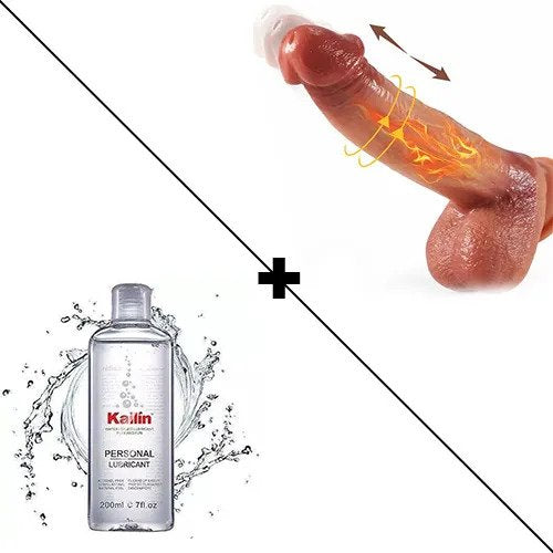 9 Vibration & 3 Thrusting Swing & Heat Realistic Dildo 8.66 Inch