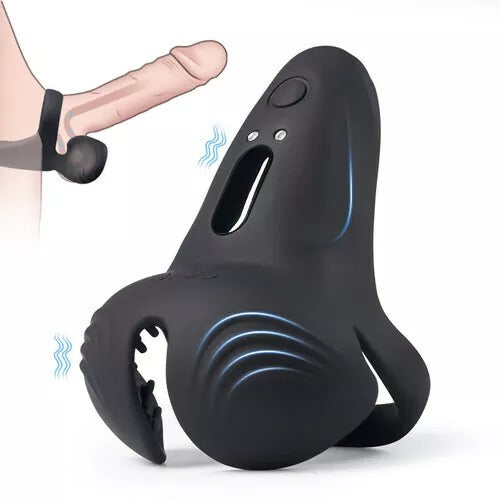 10-Pattern Vibrations Balls Dense Tickler Penis Ring