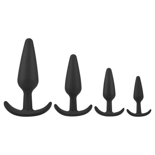 Anal Training Silicone Conical Anal Plugs Set (4 Pieces)
