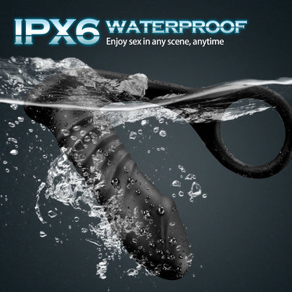 10 Thrilling Vibration 3 Thrusting Silicone Remote Control Anal Vibrator