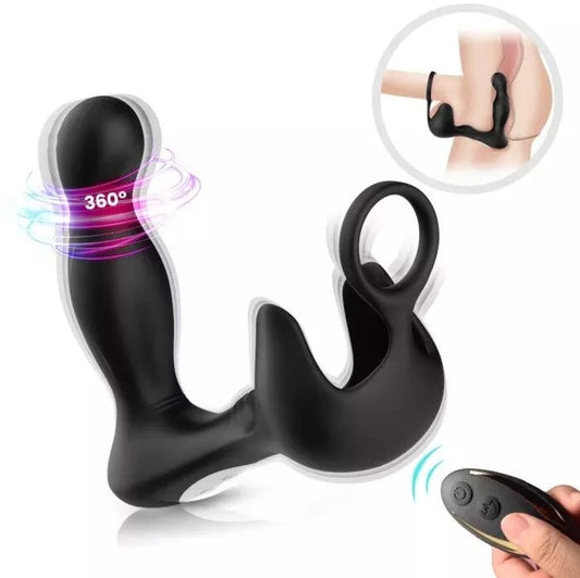 9 Vibration 3 Wiggle Motion Dual Motors Prostate Massager