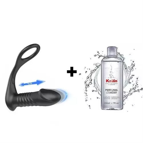 10 Vibrating 3 Thrusting Remote Control Anal Vibrator