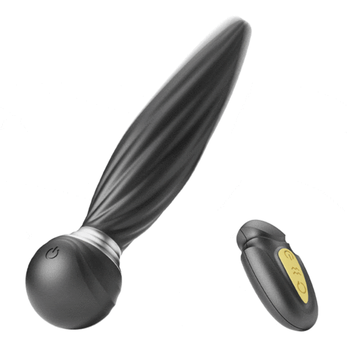 7 Vibrating 7 Head Rotating Remote Prostate Anal Butt Plug