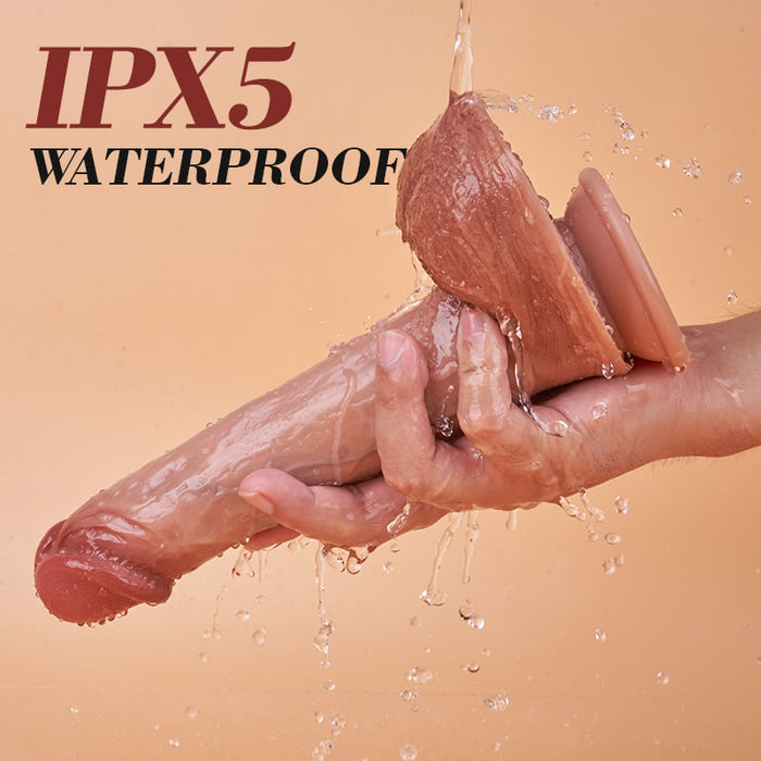 8 Thrusting 8 Vibrating Intelligent Heating Lifelike Dildo 10.04 Inch