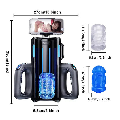 LETEN XT5 Auto Quickshot Stroker  Masturbator With 2 Sleeves 10 Modes & 10 Speeds