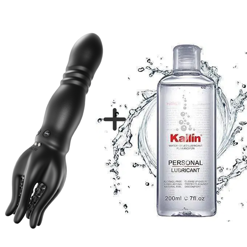 Dual Motor 9 Thrusting 10 Vibrating Penis Trainer & Anal Toy