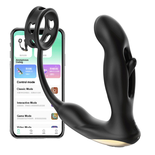 App Interactive 9 Tapping Vibrating P-spot Massage BPH therapies Anal Vibrator