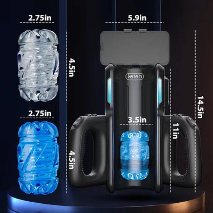 LETEN XT5 Auto Quickshot Stroker  Masturbator With 2 Sleeves 10 Modes & 10 Speeds