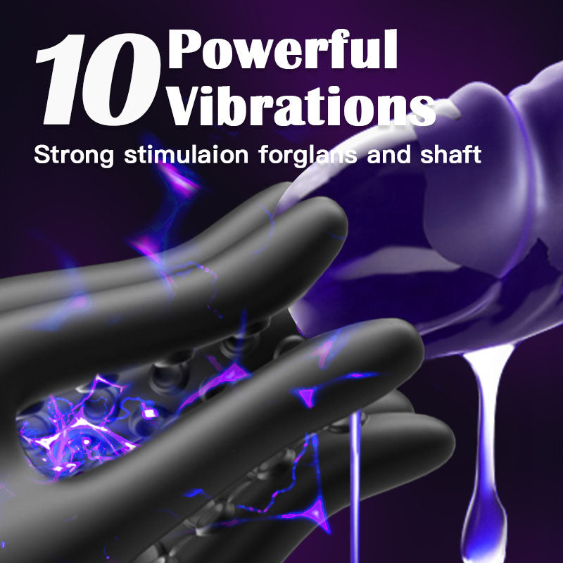 Dual Motor 9 Thrusting 10 Vibrating Penis Trainer & Anal Toy