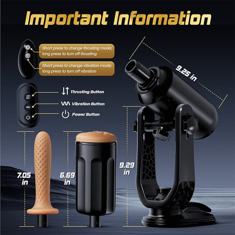 THRUSTMAX  Unisex Toy Hands-Free Use Fully Automatic Masturbator