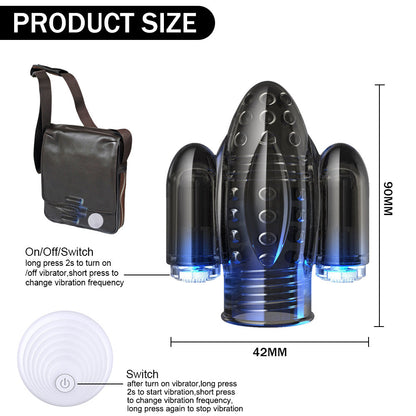 10 Speeds Penis Vibrator for Men Glans Vibrators Masturbator for Men Delay Lasting Trainer Dildo Vibrators Sex Toys for Adults